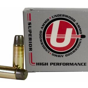Underwood Ammunition 44 Remington Magnum 305 Grain Lead Long Flat Nose Gas Check Box of 20