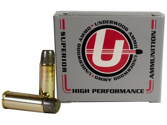 Underwood Ammunition 44 Remington Magnum 305 Grain Lead Long Flat Nose Gas Check Box of 20