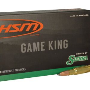 HSM GameKing Ammunition 30-06 Springfield 165 Grain Sierra GameKing Soft Point Boat Tail Box of 20