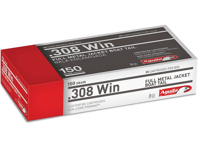 Aguila Ammunition 308 Winchester 150 Grain Full Metal Jacket