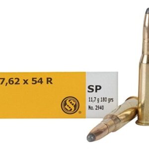 Sellier & Bellot Ammunition 7.62x54mm Rimmed Russian 180 Grain Soft Point Box of 20