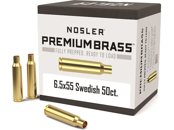 Nosler Custom Brass 6.5x55mm Swedish Mauser Box of 50
