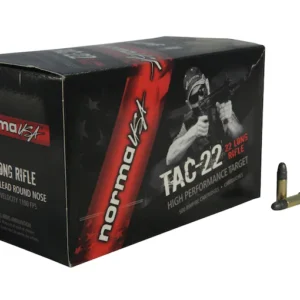 Norma TAC-22 Ammunition 22 Long Rifle 40 Grain Lead Round Nose