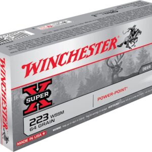 Winchester Super-X Ammunition 223 Winchester Super Short Magnum (WSSM) 64 Grain Power-Point