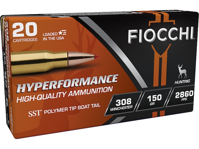 Fiocchi Extrema Ammunition 308 Winchester 150 Grain Hornady SST Box of 20