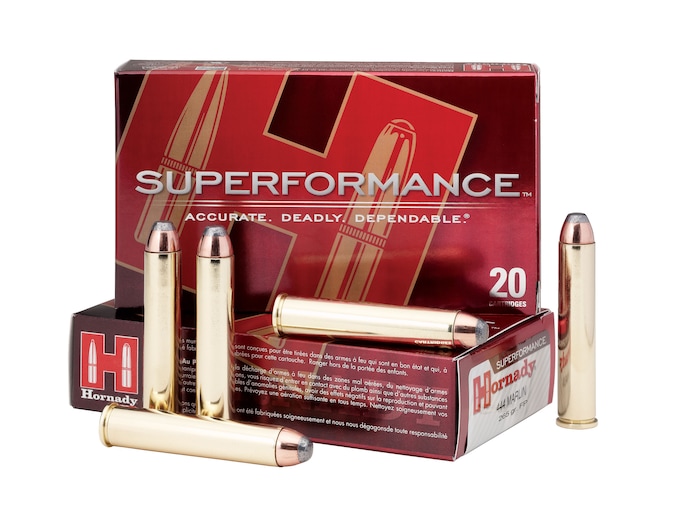 Hornady Superformance Ammunition 444 Marlin 265 Grain Flat Nose Box of 20