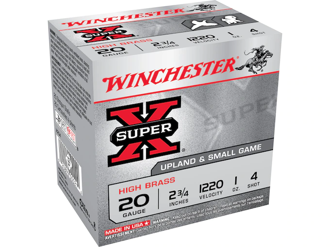 Winchester Super-X High Brass Ammunition 20 Gauge 2-3/4" 1 oz
