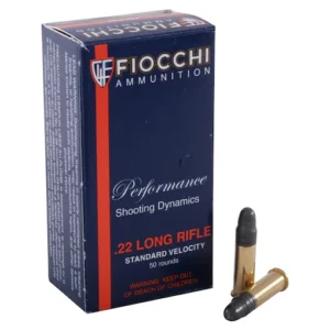 Fiocchi Ammunition 22 Long Rifle 40 Grain Lead Round Nose