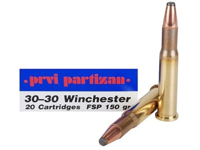 Prvi Partizan Ammunition 30-30 Winchester 150 Grain Flat Nose Soft Point Box of 20