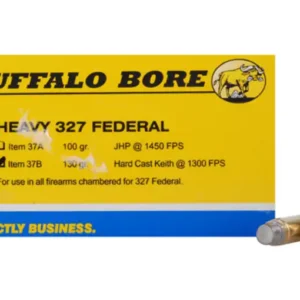 Buffalo Bore Ammunition Outdoorsman 327 Federal Magnum 130 Grain Hard Cast Lead Semi-Wadcutter Box of 20