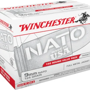 Winchester NATO Ammunition 9mm Luger 124 Grain Full Metal Jacket (Value Pack)