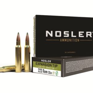 Nosler E-Tip Ammunition 223 Remington 55 Grain E-Tip Varmint Lead-Free Box of 20