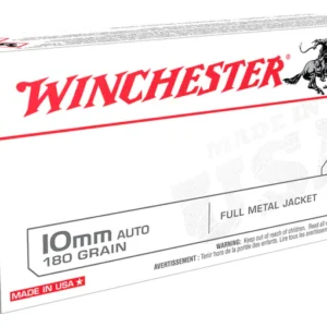 Winchester USA Ammunition 10mm Auto 180 Grain Full Metal Jacket