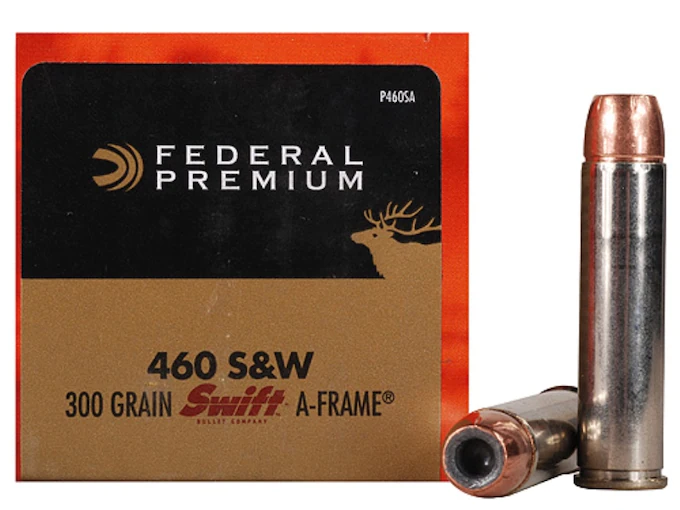 Federal Premium Ammunition 460 S&W Magnum 300 Grain Swift A-Frame Jacketed Hollow Point Box of 20