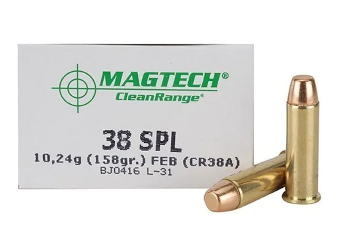 Magtech Clean Range Ammunition 38 Special 158 Grain Encapsulated Flat Nose Box of 50