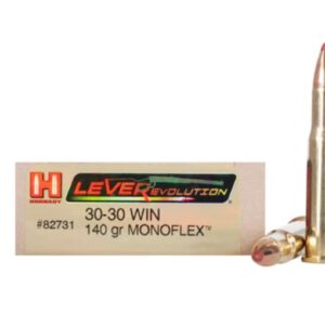 Hornady LEVERevolution Ammunition 30-30 Winchester 140 Grain MonoFlex Box of 20