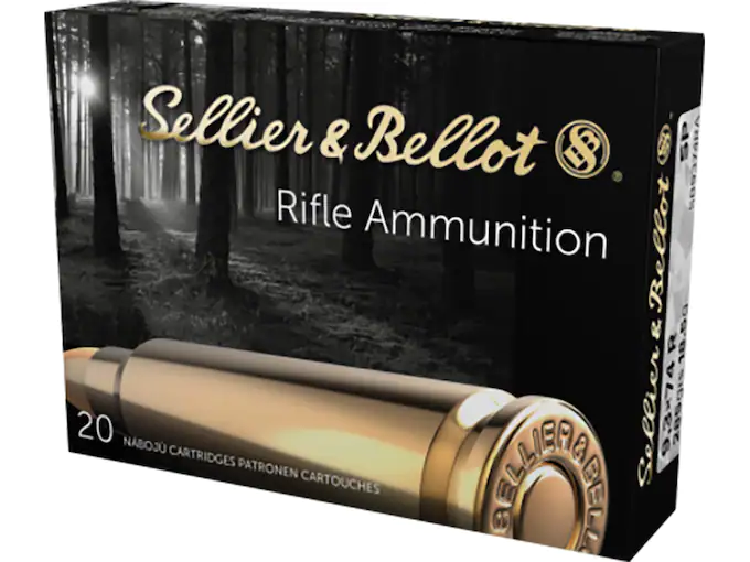 Sellier & Bellot Ammunition 9.3x74mm Rimmed 285 Grain Jacketed Soft Point Box of 20