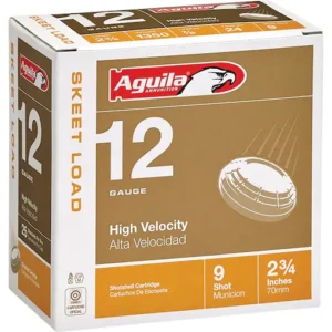 Aguila Skeet Load Ammunition 12 Gauge 2-3/4" 7/8 oz #9 Shot