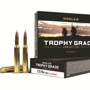 Nosler Trophy Grade Ammunition 35 Whelen 225 Grain AccuBond Spitzer Box of 20