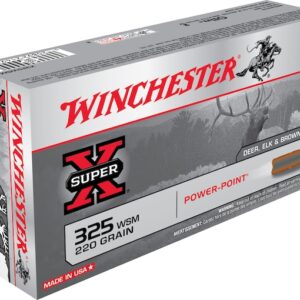 Winchester Super-X Ammunition 325 Winchester Short Magnum (WSM) 220 Grain Power-Point Box of 20