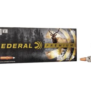 Federal Premium Ammunition 300 Winchester Short Magnum (WSM) 180 Grain Nosler AccuBond Box of 20