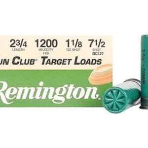 Remington Gun Club Target Ammunition 12 Gauge 2-3/4" 1-1/8 oz #7-1/2 Shot