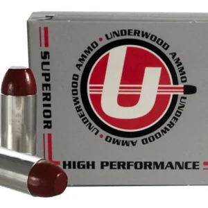 Underwood Ammunition 45 ACP +P 255 Grain Hard Cast Flat Nose Box of 20