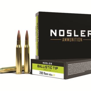 Nosler BT Ammunition 280 Remington 140 Grain Ballistic Tip Box of 20