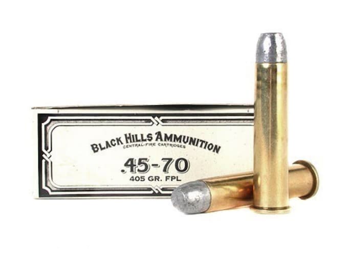Black Hills Cowboy Action Ammunition 45-70 Government 405 Grain Lead Flat Nose Box of 20