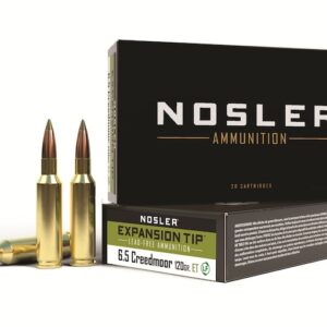 Nosler E-Tip Ammunition 6.5 Creedmoor 120 Grain E-Tip Lead-Free Box of 20