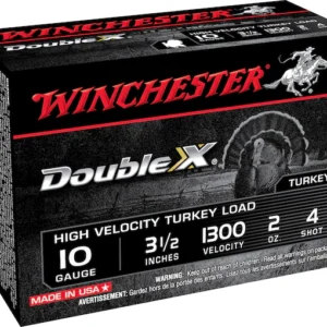 Winchester Double X Turkey Ammunition 10 Gauge 3-1/2" 2 oz #4 Copper Plated Shot Box of 10