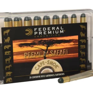 Federal Premium Safari Ammunition 9.3x74mm Rimmed 286 Grain Woodleigh Hydrostatically Stabilized Solid Bullets Box of 20