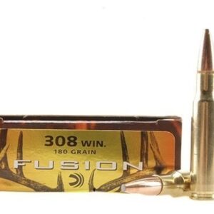 Federal Fusion Ammunition 308 Winchester 180 Grain Bonded Spitzer Boat Tail Box of 20