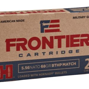 Frontier Cartridge Military Grade Ammunition 5.56x45mm NATO 62 Grain Hornady Full Metal Jacket Boat Tail