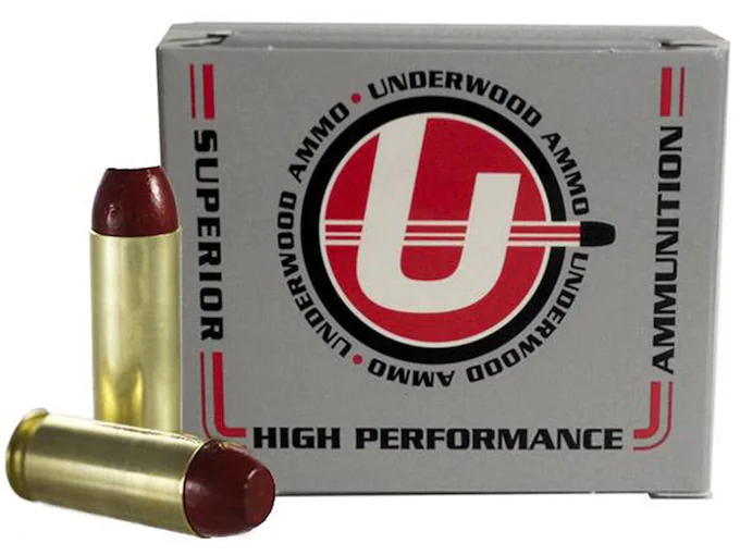 Underwood Ammunition 45 Winchester Magnum 255 Grain Hard Cast Flat Nose Box of 20