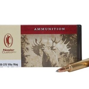 Nosler Custom Ammunition 30-378 Weatherby Magnum 180 Grain Partition Spitzer Box of 20