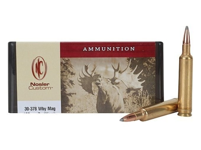 Nosler Custom Ammunition 30-378 Weatherby Magnum 180 Grain Partition Spitzer Box of 20