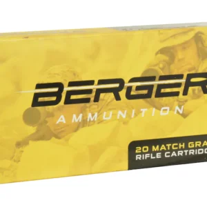 Berger Match Grade Ammunition 300 Norma Magnum 215 Grain Hybrid Target Box of 20
