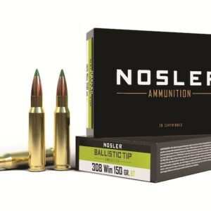 Nosler BT Ammunition 308 Winchester 150 Grain Ballistic Tip Box of 20