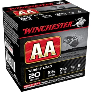 Winchester AA Target Ammunition 20 Gauge 2-3/4" 7/8 oz