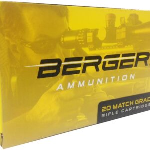 Berger Match Grade Ammunition 6.5 Creedmoor 140 Grain Hybrid Target Hollow Point Box of 20