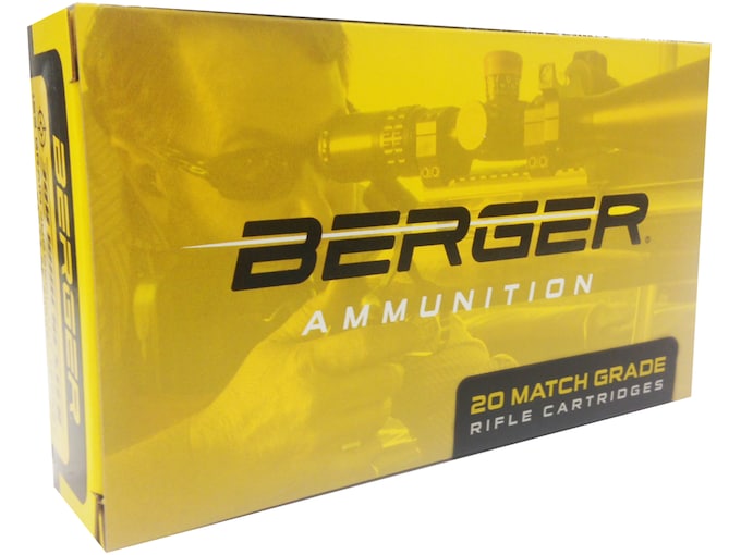 Berger Match Grade Ammunition 6.5 Creedmoor 140 Grain Hybrid Target Hollow Point Box of 20