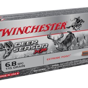Winchester Deer Season XP Ammunition 6.8mm Remington SPC 120 Grain Extreme Point Polymer Tip Box of 20