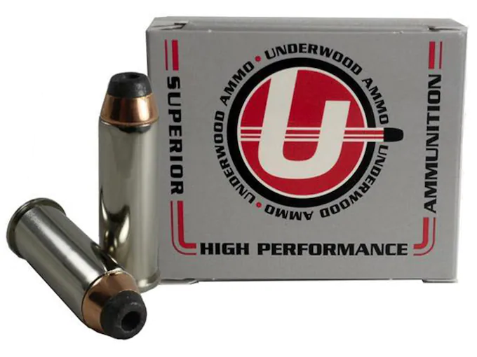 Underwood Ammunition 44 Remington Magnum 300 Grain Jacketed Hollow Point Box of 20