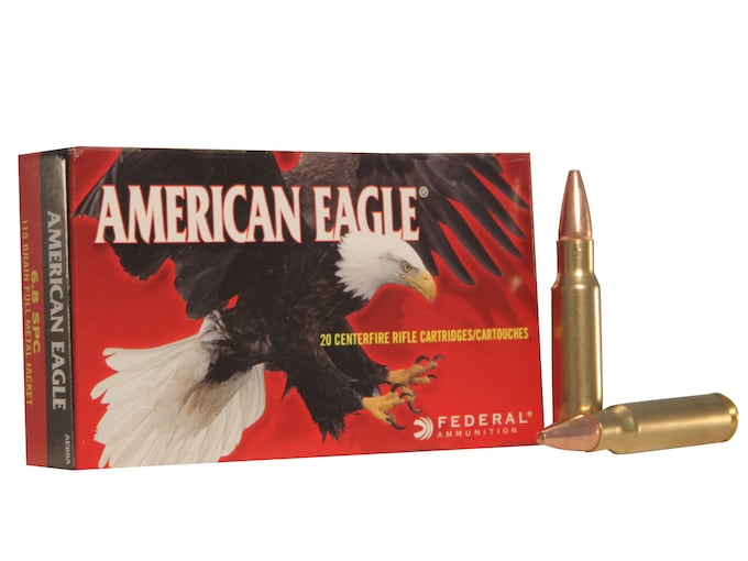 Federal American Eagle Ammunition 6.8mm Remington SPC 115 Grain Full Metal Jacket