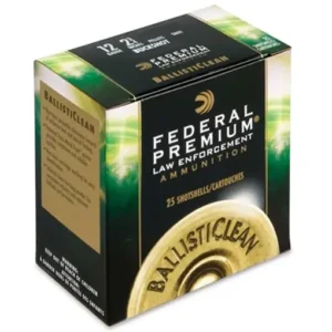 Federal Premium Law Enforcement BallistiClean Ammunition 12 Gauge 2-3/4" Frangible Non-Toxic 00 Buckshot 9 Pellets