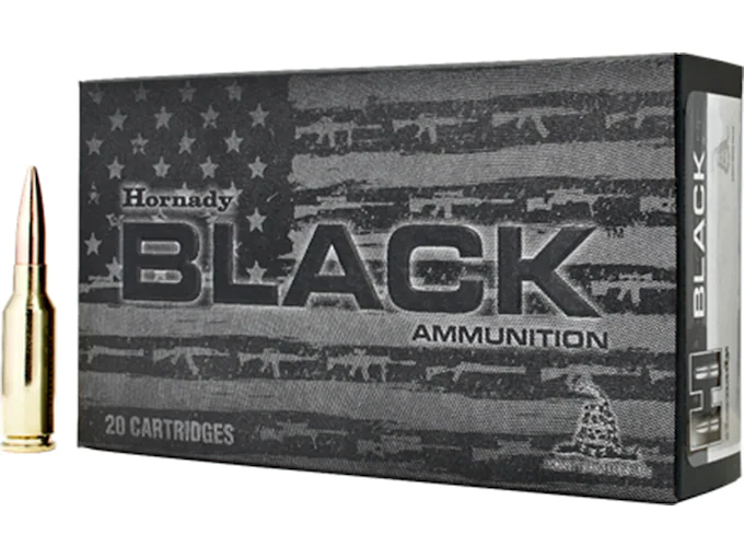 Hornady Black Ammunition 6mm ARC 105 Grain Hollow Point Boat Tail Match Box of 20