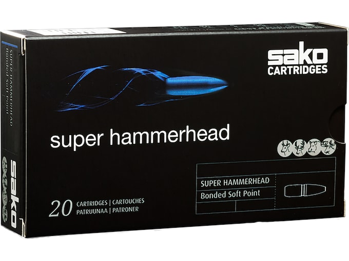 Sako Super Hammerhead Ammunition 270 Winchester 130 Grain Bonded Jacketed Soft Point Box of 20