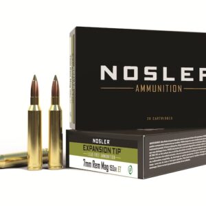 Nosler E-Tip Ammunition 7mm Remington Magnum 150 Grain E-Tip Lead-Free Box of 20