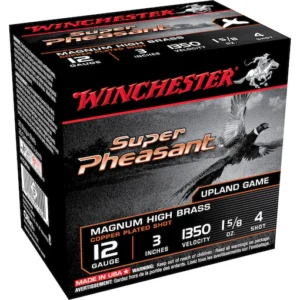 Winchester Super-X Pheasant Ammunition 12 Gauge 3" 1-5/8 oz #4 Shot Box of 25